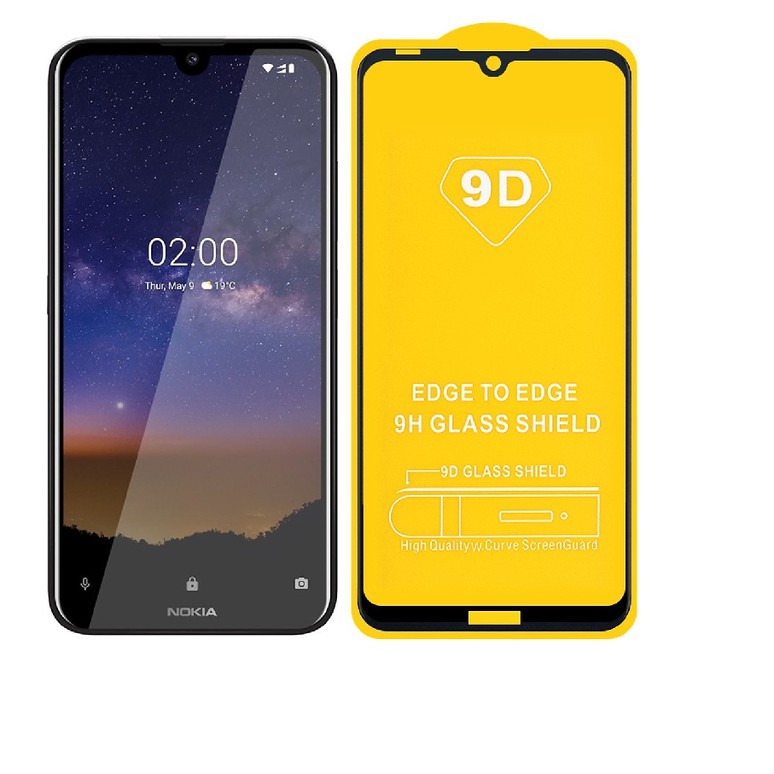 Kính cường lực 9D Full màn hình cho điện thoại Nokia 2.2, Nokia 3.2, Nokia 7.2, Nokia 2.3