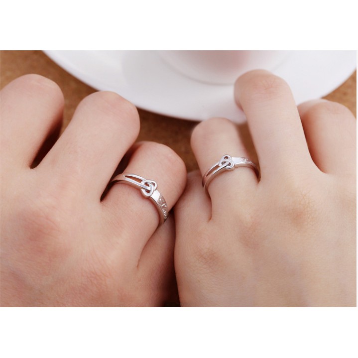 Nhẫn đôi đính đá cao cấp N07