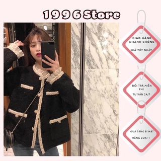 Order- áo dạ tweed ullzang phong cách hàn quốc