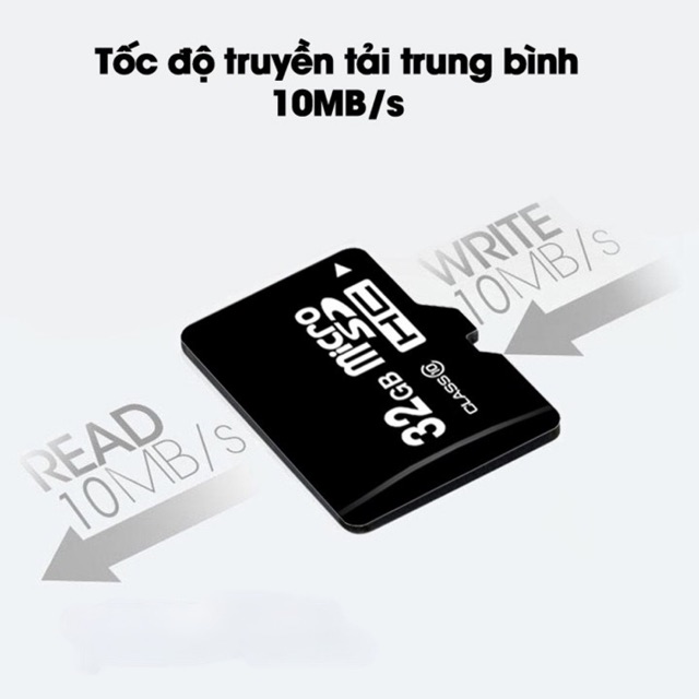 Thẻ nhớ 32GB – 16GB – 8GB – 4GB – 2GB class 10 Micro SDHC gắn điện thoại, loa, tai nghe