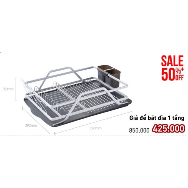 Kệ úp bát 1 tầng Lock&lock