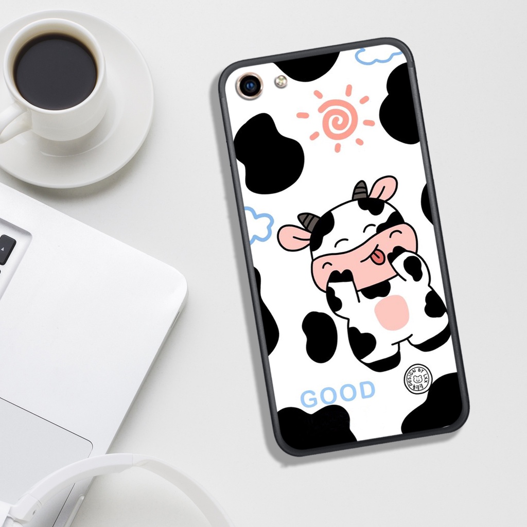 ỐP LƯNG VIVO Y53/Y55/Y66/Y67/Y81/Y83, IN HÌNH BÒ SỮA SIÊU SIÊU ĐÁNG YÊU