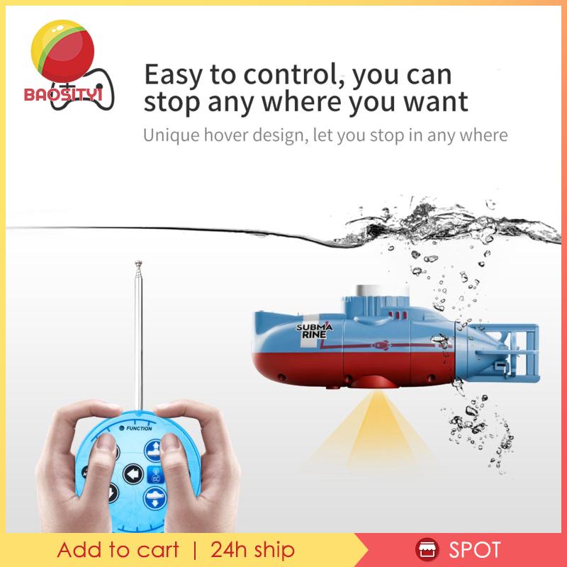1 Tàu Ngầm Đồ Chơi Mini Điều Khiển Từ Xa Tốc Độ Cao 0.1m / s