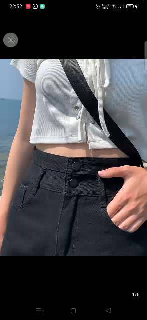 [SALE HÈ] Quần Short Jeans Nữ Cạp Cao Dáng Chữ A, Quần Bò Đùi Ngắn Cúc Xanh Trắng Đen S01 Hibena | BigBuy360 - bigbuy360.vn
