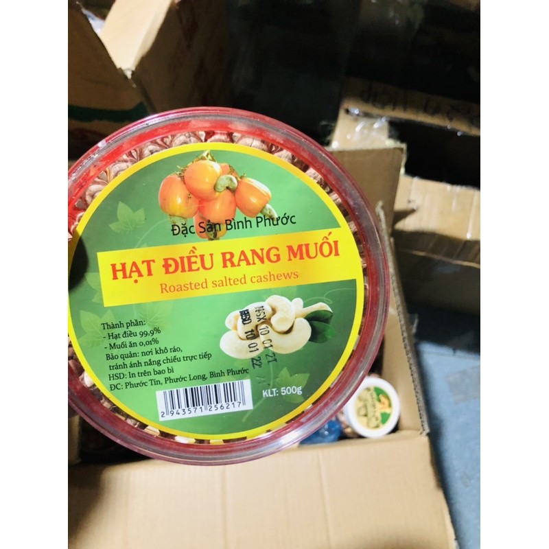 Điều rang muối nguyên hạt vỏ lụa 500gr