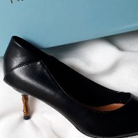 (WS2906 giảm 12% max 25k) Giày cao gót đen basic