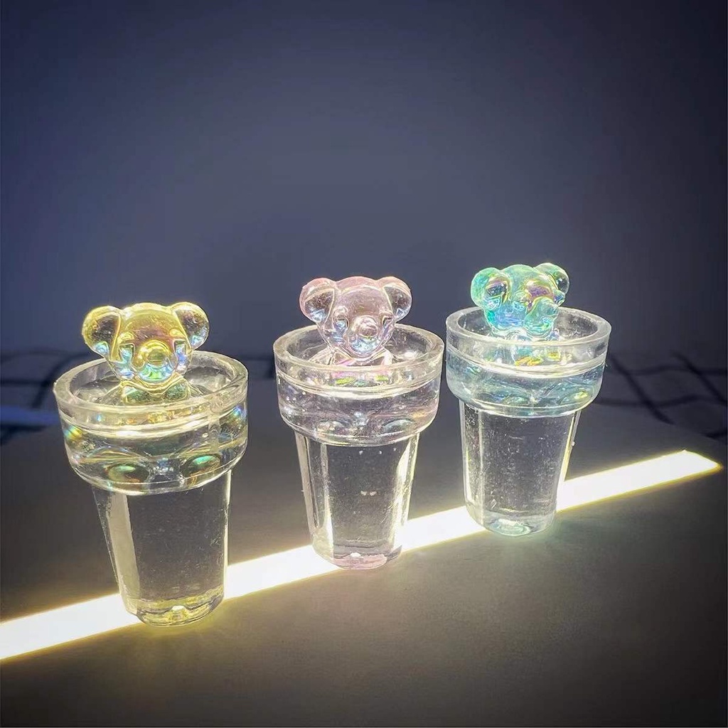 Set 5 charm chai nước lẫn mẫu, mô hình chai nước kích thước 2-4cm, nguyên liệu trang trí kem keo, phụ kiện handmade, DIY
