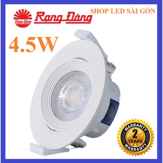 Đèn LED Downlight âm trần xoay góc 4,5W Rạng Đông AT02L XG 76/4.5W