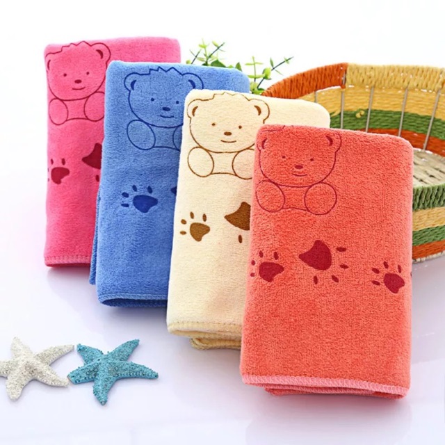 Khăn Tắm Siêu Thấm Nước Mềm Mịn Không Trổ Bông Size Lỡ 80cm