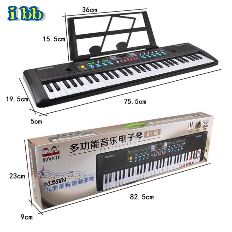 [Kèm Míc] Đàn Điện Tử Đàn Piano 61 Phím Loại To 76cm Cho Bé [Mẫu 11-001]