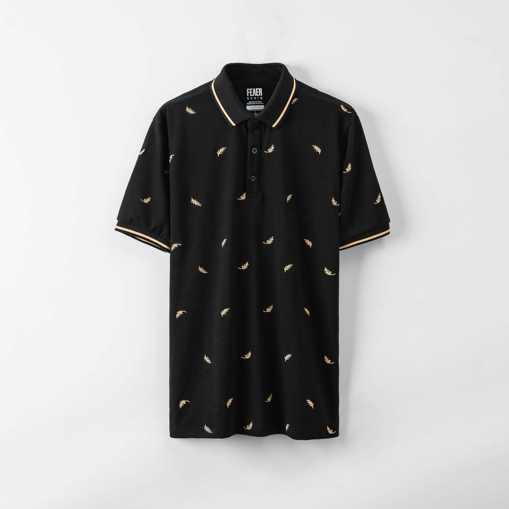 Áo Polo nam cổ bẻ họa tiết Leaf Fern 100% chất Cotton thoáng mát, không nhăn - FEAER DENIM | BigBuy360 - bigbuy360.vn