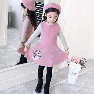Set ÁO VÁY DẠ KÈM MŨ