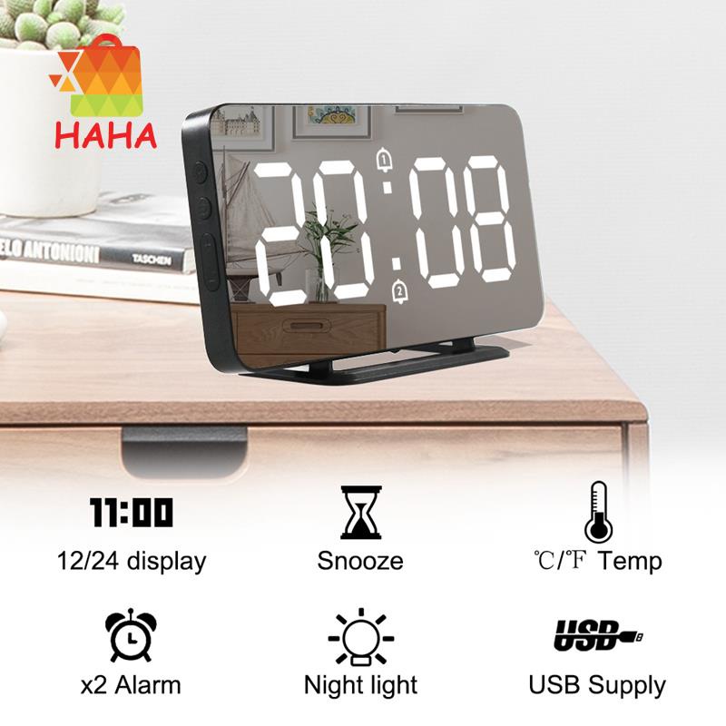 Đồng Hồ Led Kỹ Thuật Số 6 Inch Có Thể Điều Chỉnh Độ Sáng Cho Phòng Ngủ / Đồng Hồ