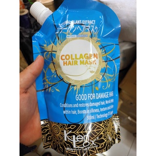 Kem hấp ủ tóc collagen hair mask kenlox mềm mượt 500ml