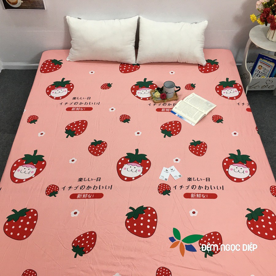 Drap chống thấm cotton SUMOI chống thấm nước bảo vệ đệm cho em bé kích thước 1m6x2m hoặc 1m8x2m