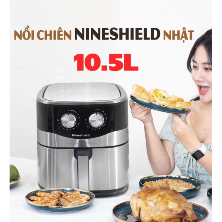 Nồi chiên không dầu nineshield dung tích 10.5l