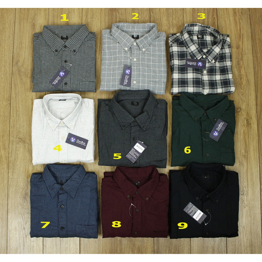 Sơ mi nam flannel Uniqlo
