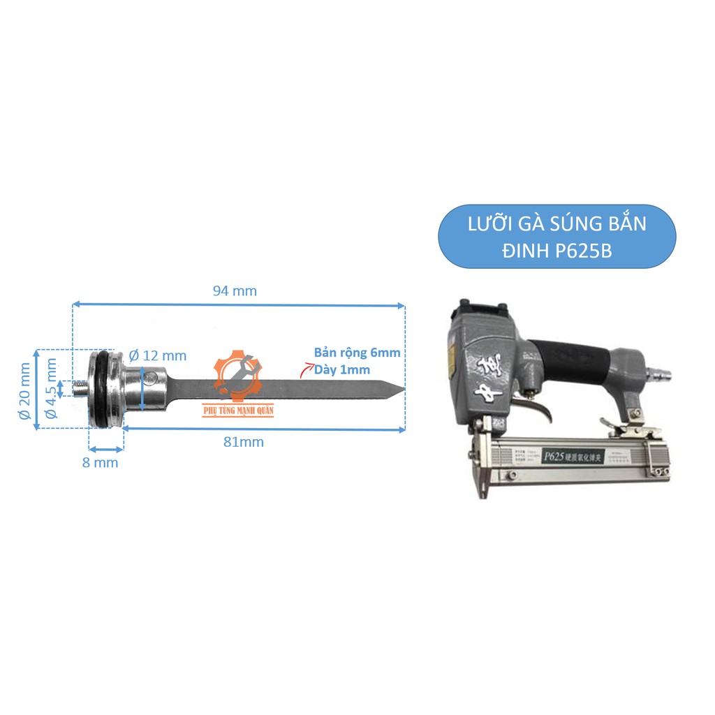 lưỡi gà máy bắn đinh P625B