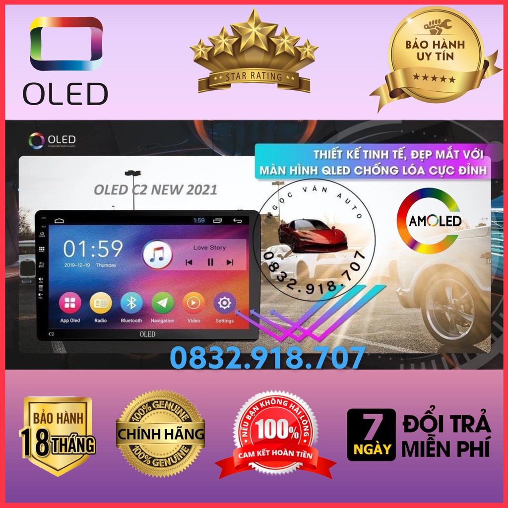 Màn Hình Android OLED C2 Theo Xe CRUZE + Laceti Nhập 2009 - 2014, kèm dưỡng và canbus + jack nguồn zin