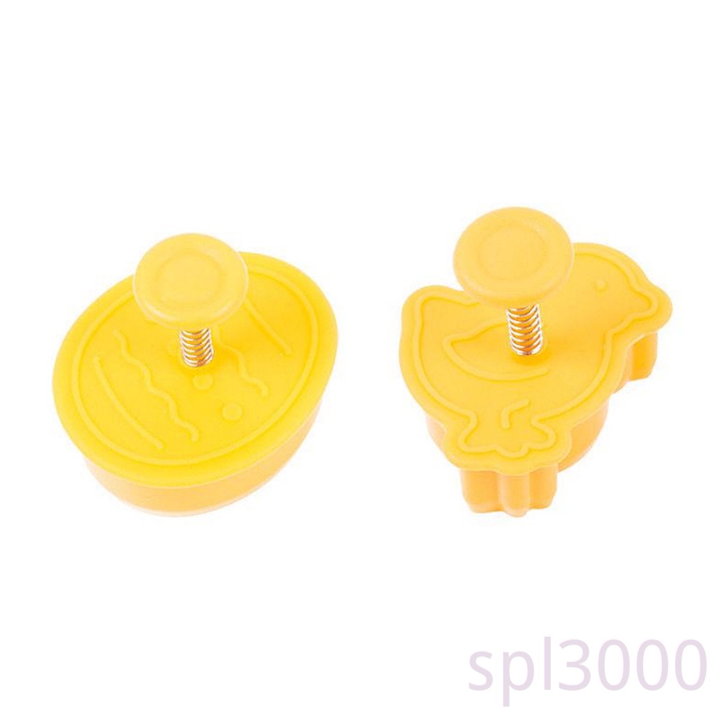 Set 4 Khuôn Nhấn Tạo Hình Làm Bánh Quy Hình Động Vật 3d
