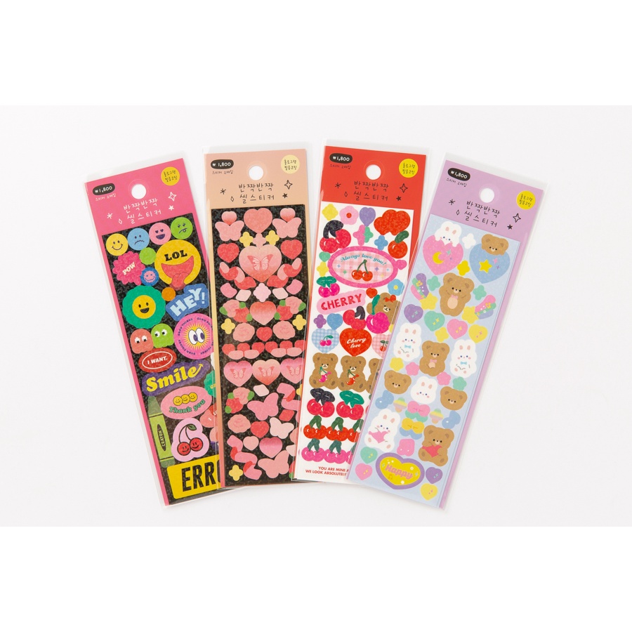 Miếng Dán Sticker ARTBOX Hàn Quốc Hình Gấu Và Quả Anh Đào Dễ Thương