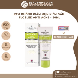 Kem kiểm soát dầu và điều tiết nhờn Floslek Anti Acne Mattifying Cream 50ml