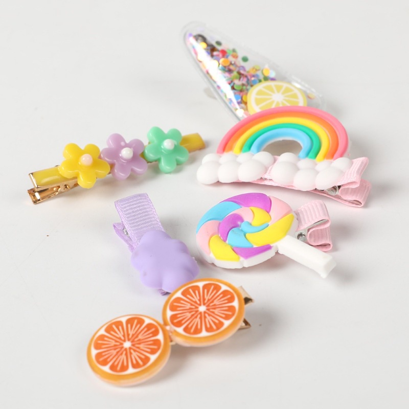 Kẹp Tóc Màu Cầu Vồng Dễ Thương Thời Trang 2022 Cho Bé