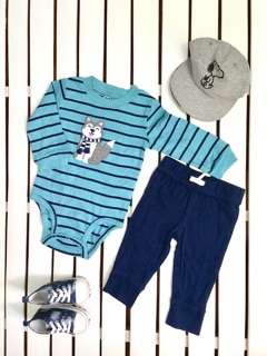 Set  body và quần carter bé trai