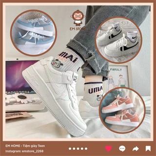 GIÀY SNEAKER ĐẾ BẰNG VỆT CHỮ V ĐEN TRẮNG HỒNG VÀNG ĐẾ BẰNG CAO 4CM MỀM MẠI ÊM CHÂN ĐI CHƠI ĐI HỌC