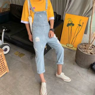 Quần yếm jean nam