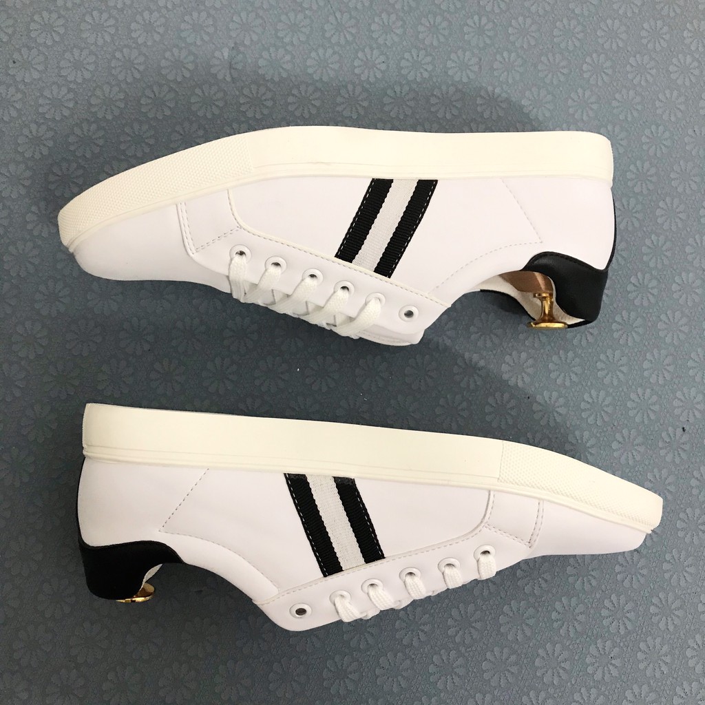 Giày thể thao nam sọc xám - sọc đỏ cá tính