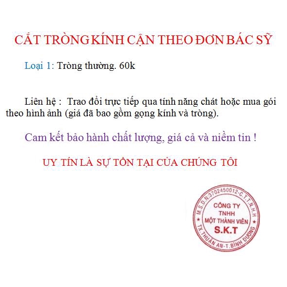 Gọng kính cận rẻ đẹp