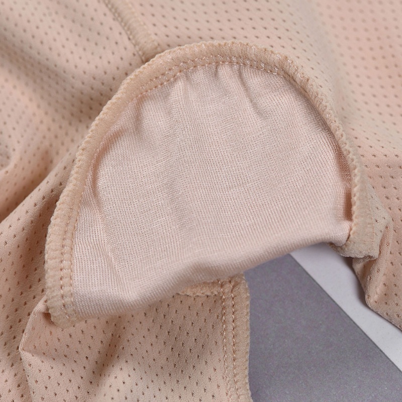 Xiangbao Quần Lót Boxer Ngắn An Toàn Không Đường May Bằng Lụa Lạnh Màu Trơn Mới Cho Nữ