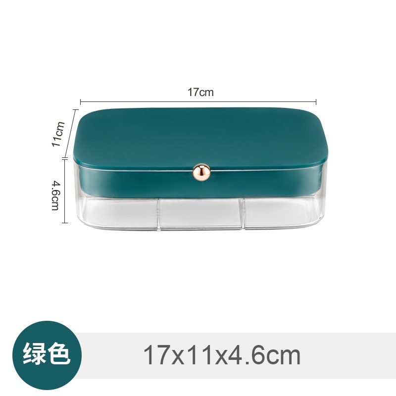 Hộp Đựng Trang Sức Hai Tầng Cỡ Lớn Chống Bụi Tiện Dụng