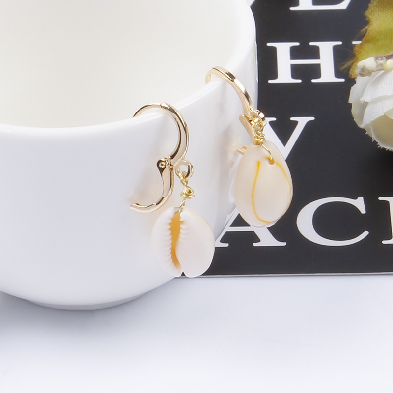 Bông Tai Hình Vỏ Sò Thời Trang Đi Biển Cho Nữ