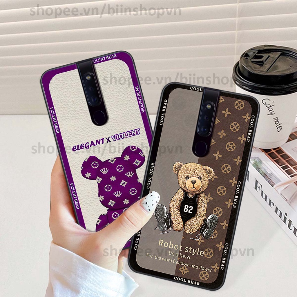 Ốp Oppo F11 / F11 Pro hình gấu bear brick đẹp độc lạ, thời trang, cá tính