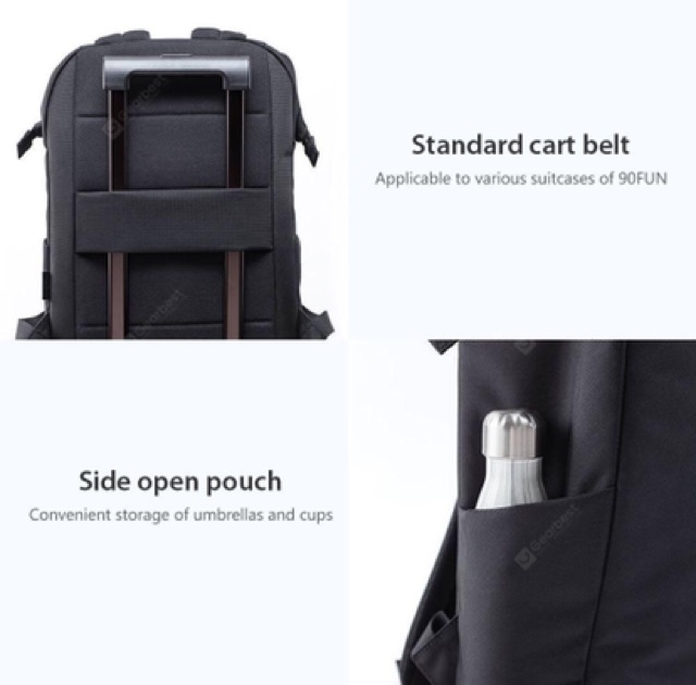 Balo Laptop chống nước XIAOMI 90 Fen Waterproof Commuting Bag chính hãng Xiaomi túi 10 11 12 13 15 17 inch cặp đựng iPad