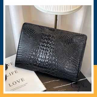 [TRỢ GIÁ] Túi Clutch Cầm Tay Nam Da Nhám Vân Cá Sấu ET1323 – Video Thật