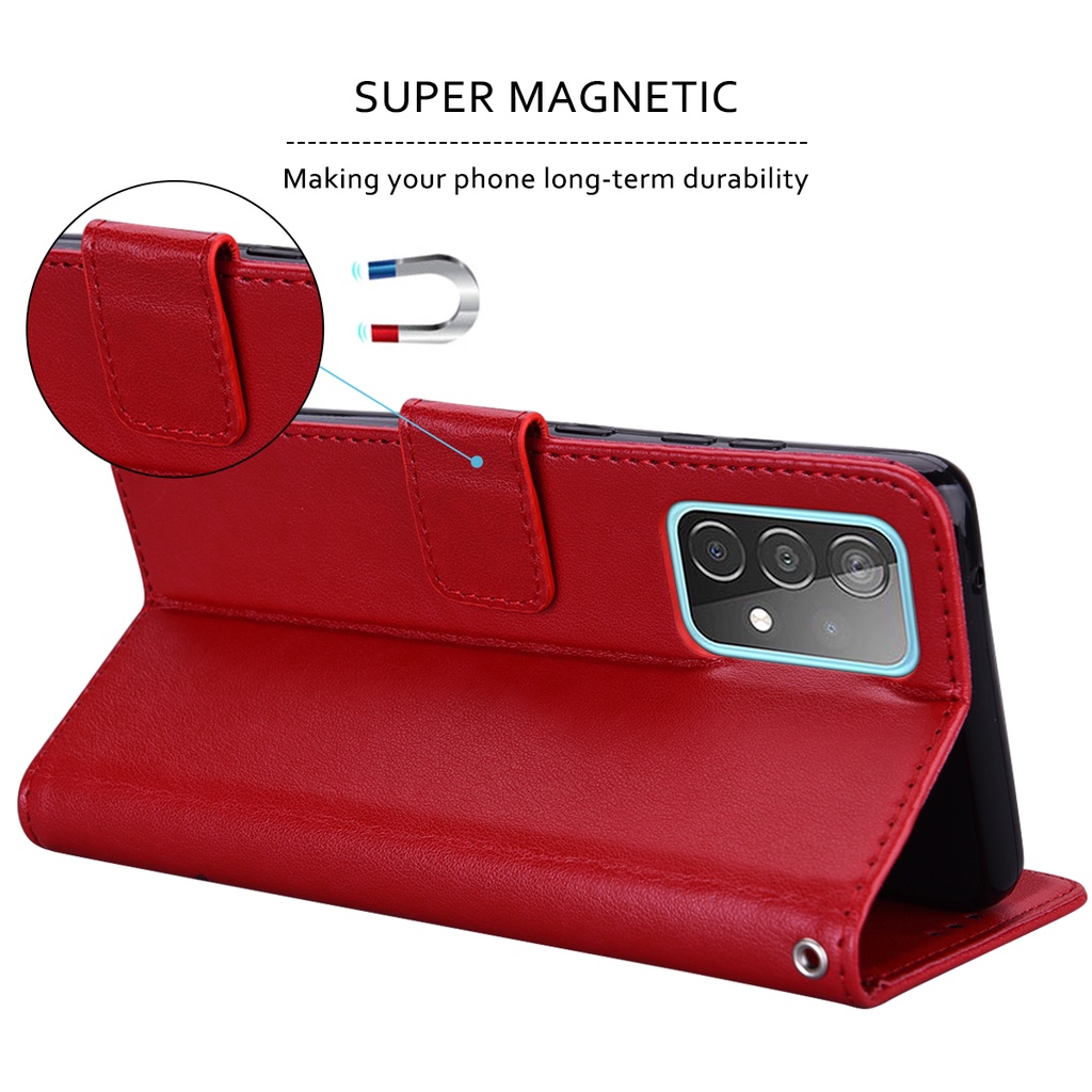 Bao Da Điện Thoại Kiểu Ví Gập Nam Châm In Hình Hoa Hồng Cho samsung galaxy a05s a54 a34 a24 a14 a33 a53 a23 a13 Vỏ