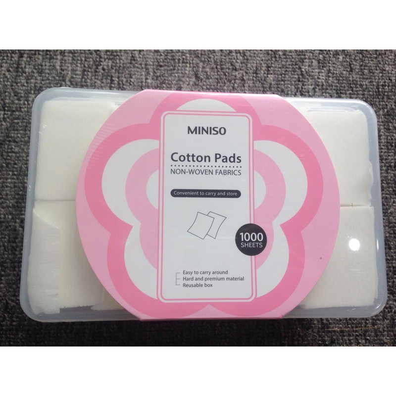 BÔNG TẨY TRANG MINISO COTTON PADS 1000 MIẾNG