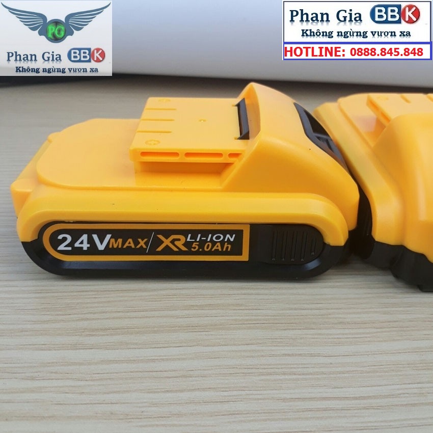 Pin Máy Khoan 24v Dùng Cho Máy 18V, 21V, 24V, 26V,36v Cùng Chân