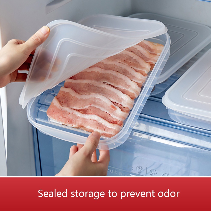 Hộp Đựng Rau Củ Tôm Cá Trong Suốt Có Nắp Đậy Tiện Lợi Ốp