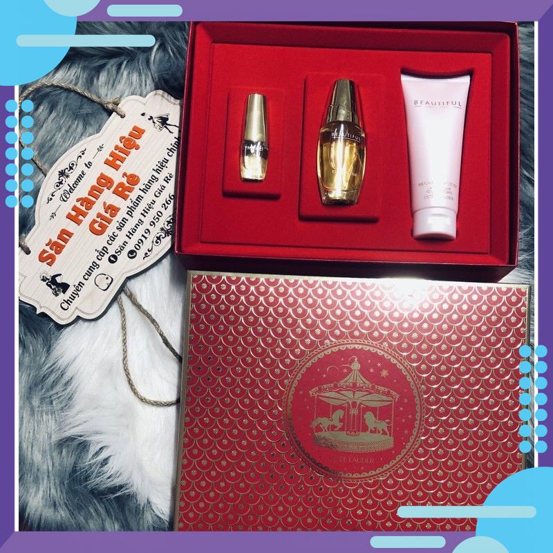 [Giá Rẻ]Bộ Gift Set Estee Lauder Beautiful Body Lotion and Perfume Set- Hàng Sẵn