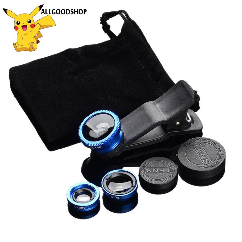 111all} 3 in 1 Fish Eye+Wide Angle+Macro Clip On Camera Lens Set for Mobile Phone | BigBuy360 - bigbuy360.vn