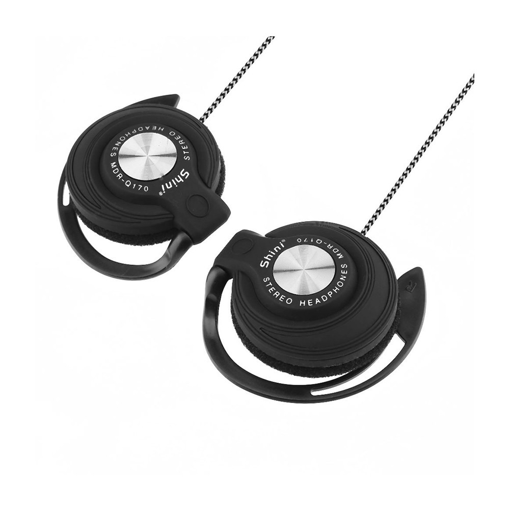 Tai Nghe Kẹp Tai Jack 3.5mm Bass Trầm Thiết Kế Thể Thao Năng Động Tiện Dụng