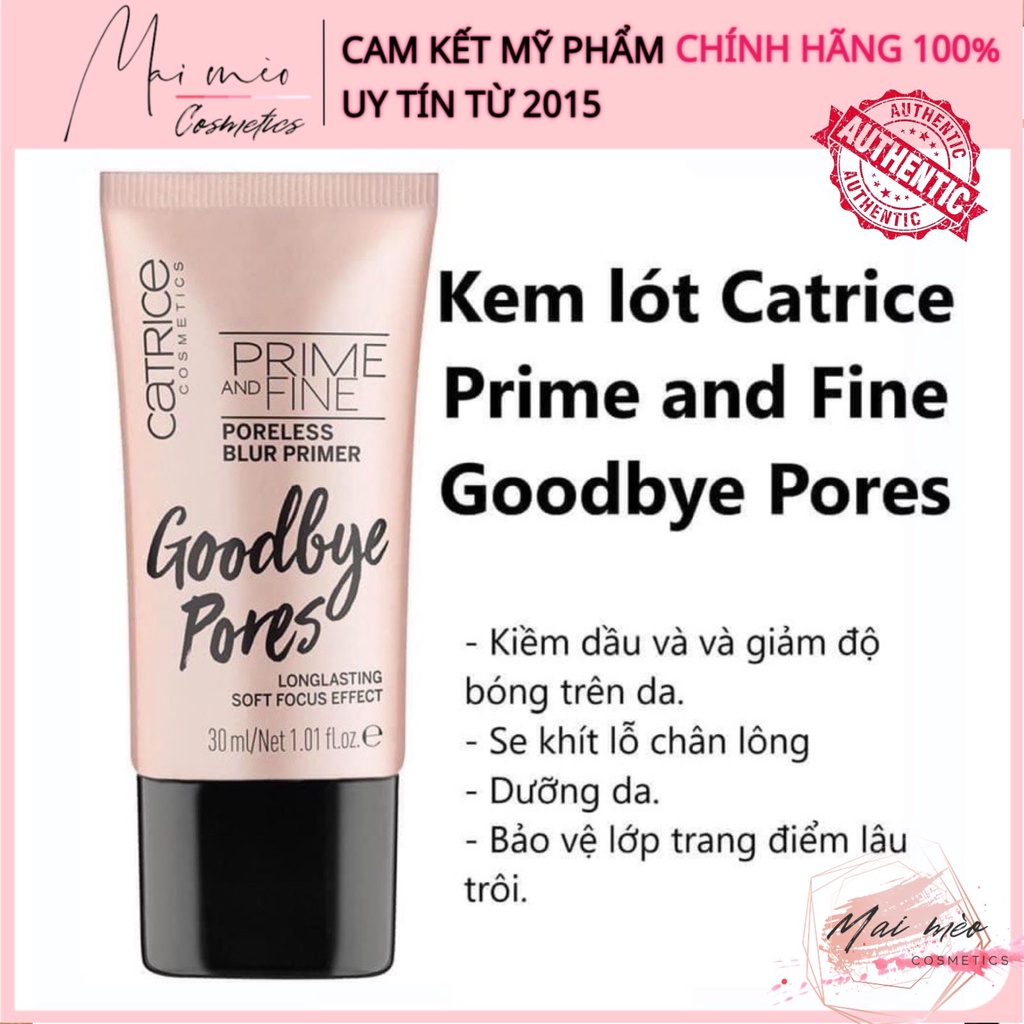 Kem Lót Catrice Goodbye Pores Hồng 30ml