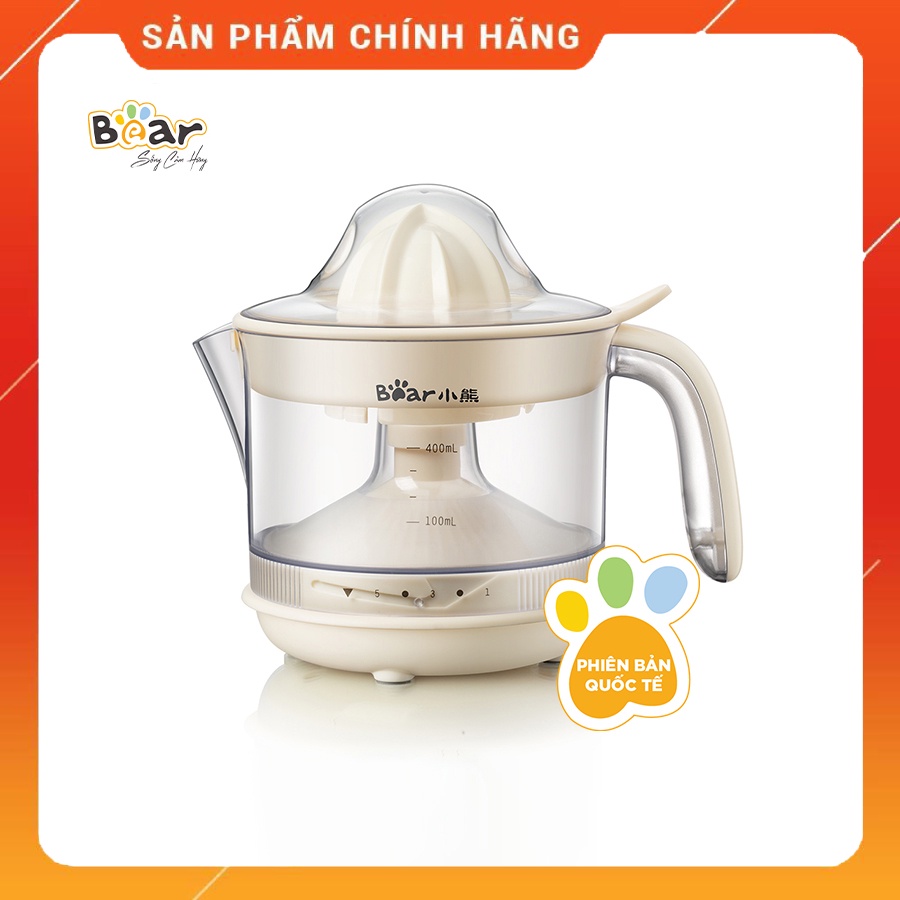 [Bear Chính Hãng]Máy vắt cam tự động Bear SML CSJ-A04B1 màu trắng kem có công suất 30W, dung tích 500ml nhỏ gọn tiện lợi