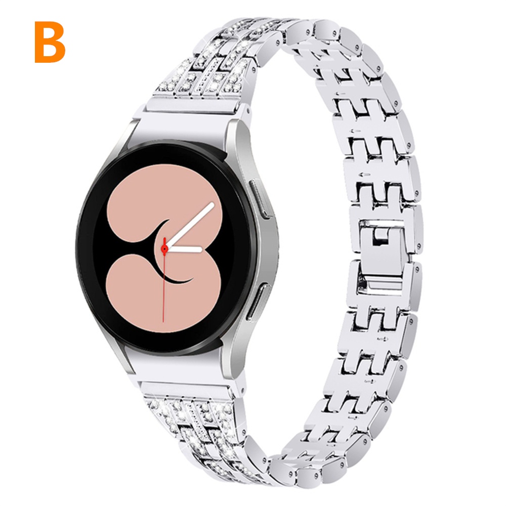 Dây Đeo Kim Loại Dạng Cong Thay Thế Cho Đồng Hồ Thông Minh Samsung Galaxy Watch6 5 Pro 44mm 40mm / Galaxy Watch 4 Classic 46mm 42mm