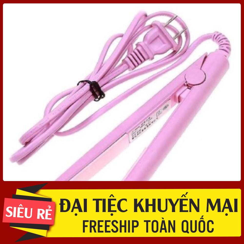 FREESHIP Máy uốn tóc duỗi bấm tóc Kitty mini (Loại Cao Cấp)
