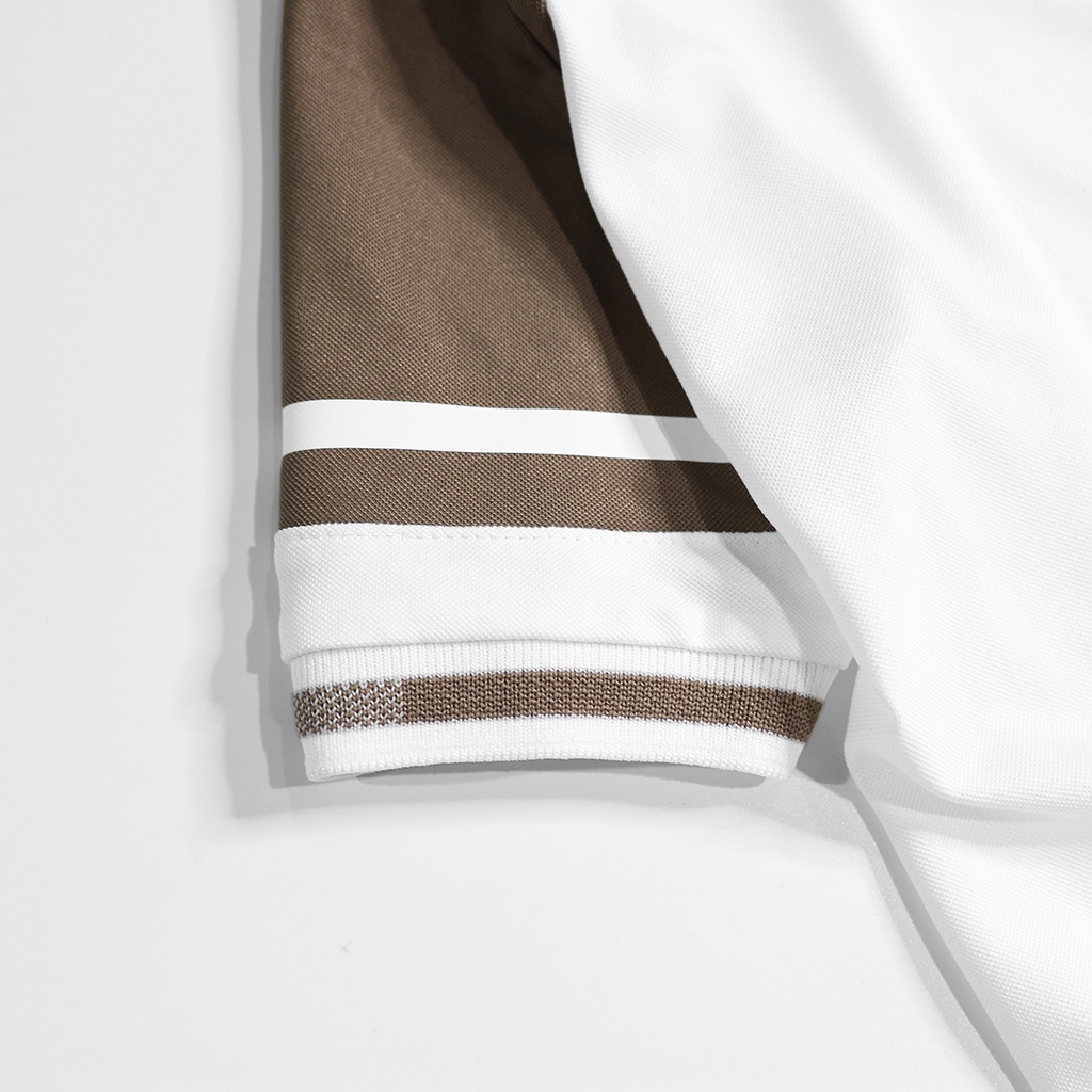 Áo Polo nam phối màu thanh lịch - Áo thun nam có cổ tay ngắn chất cotton cá sấu mềm mại, bền màu, thoáng khí